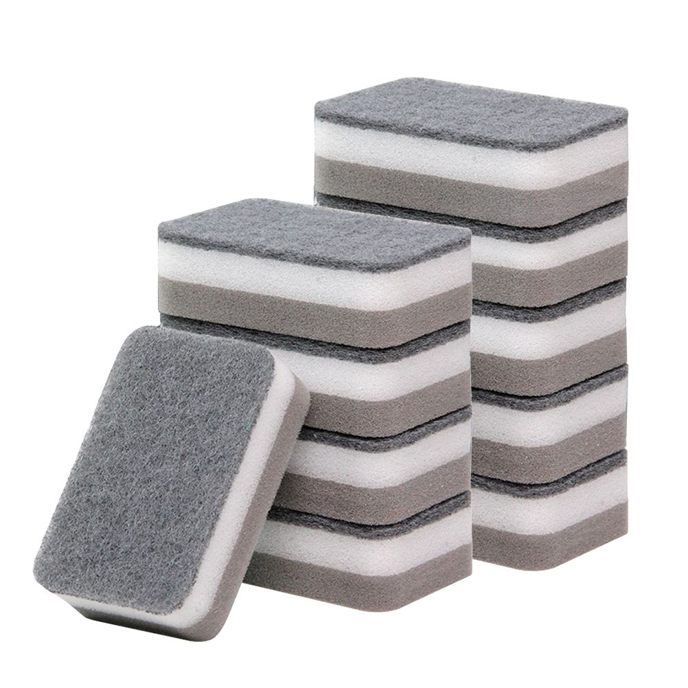 10Pcs Cleaning Scrub Sponges Heavy Duty Scrubbing Dish Sponge Dishwashing