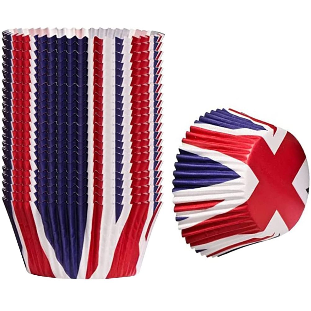 200Pcs Union Jack Mini Paper Baking Cups Cupcake Liners Cupcake Wrappers for