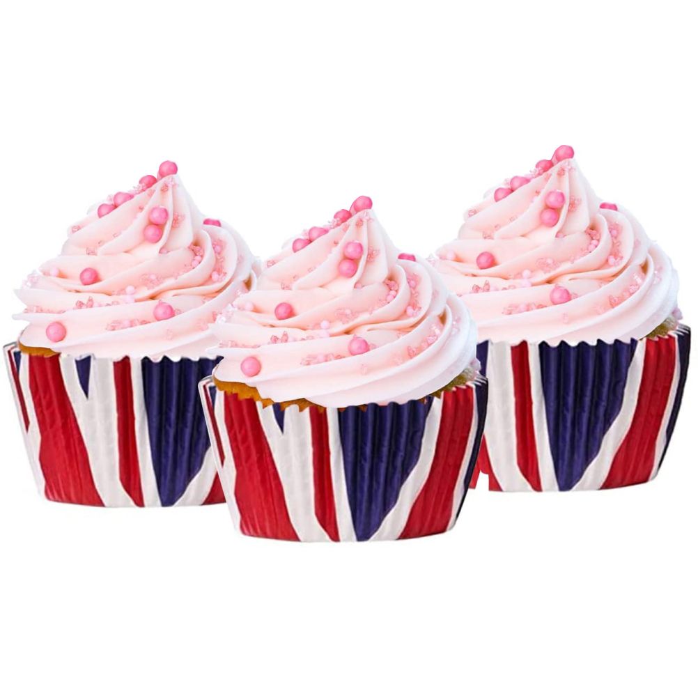200Pcs Union Jack Mini Paper Baking Cups Cupcake Liners Cupcake Wrappers for view 6