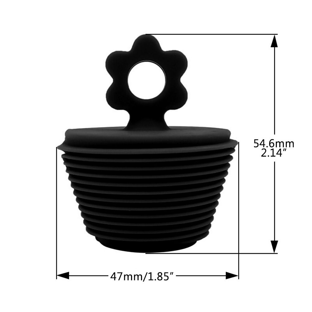 Silicone Bathtub Stopper Universal Bathtub Plug Flower Bathtub Drain Stopper view 3