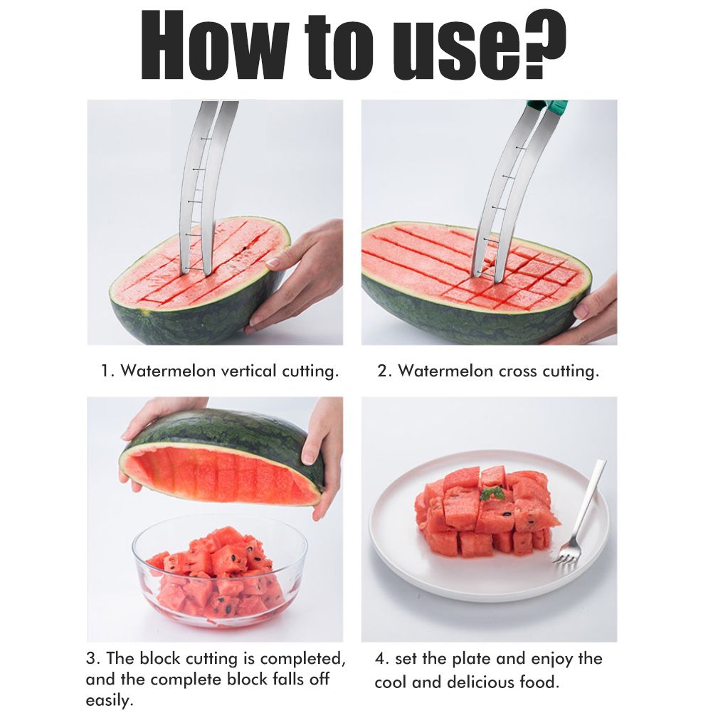 Watermelon Cutter Grater 304 Stainless Steel Watermelon Cube Cutter Fruit view 8
