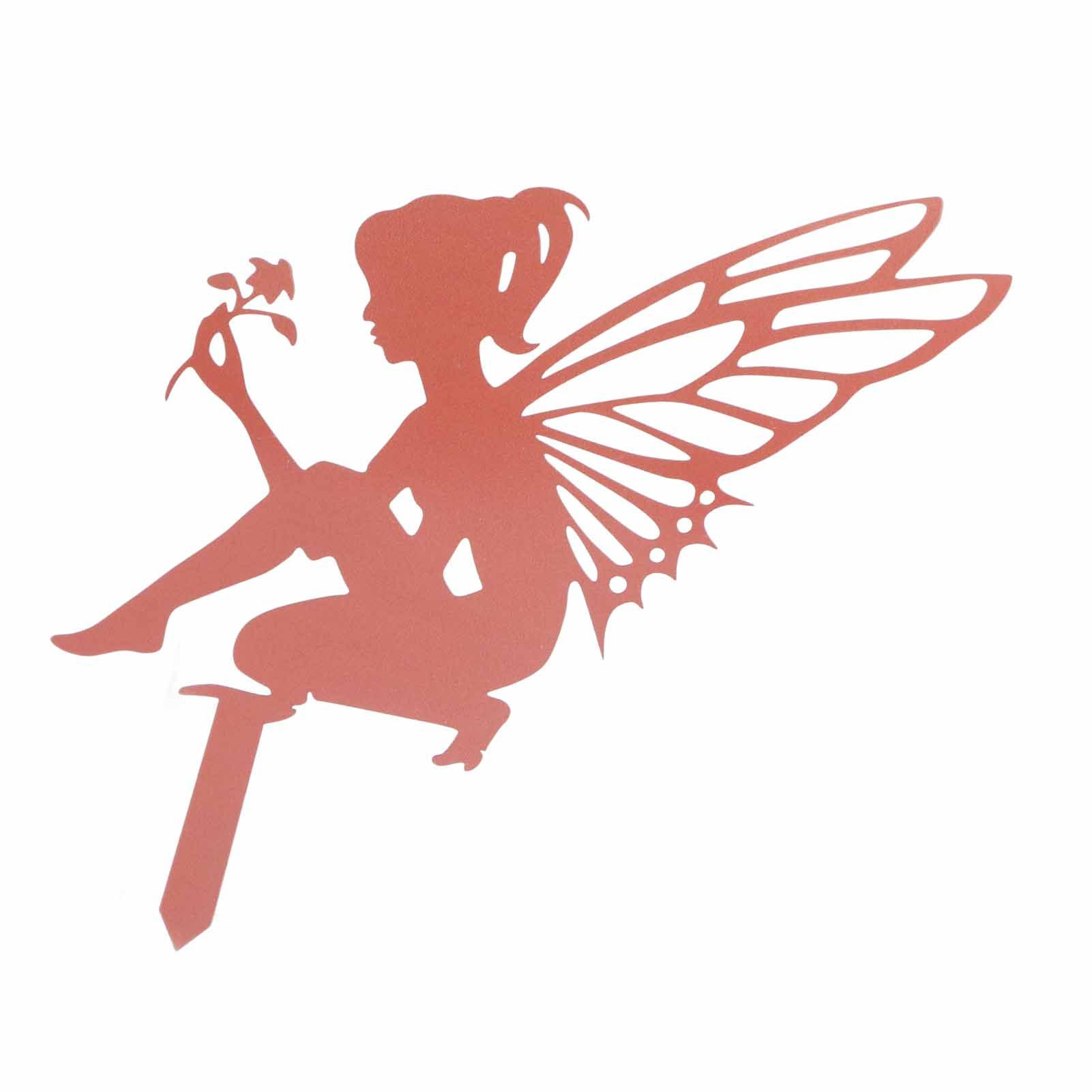 Decorative Garden Stakes Fairy Silhouette Metal Yard Stakes Arts Outdoor view 3