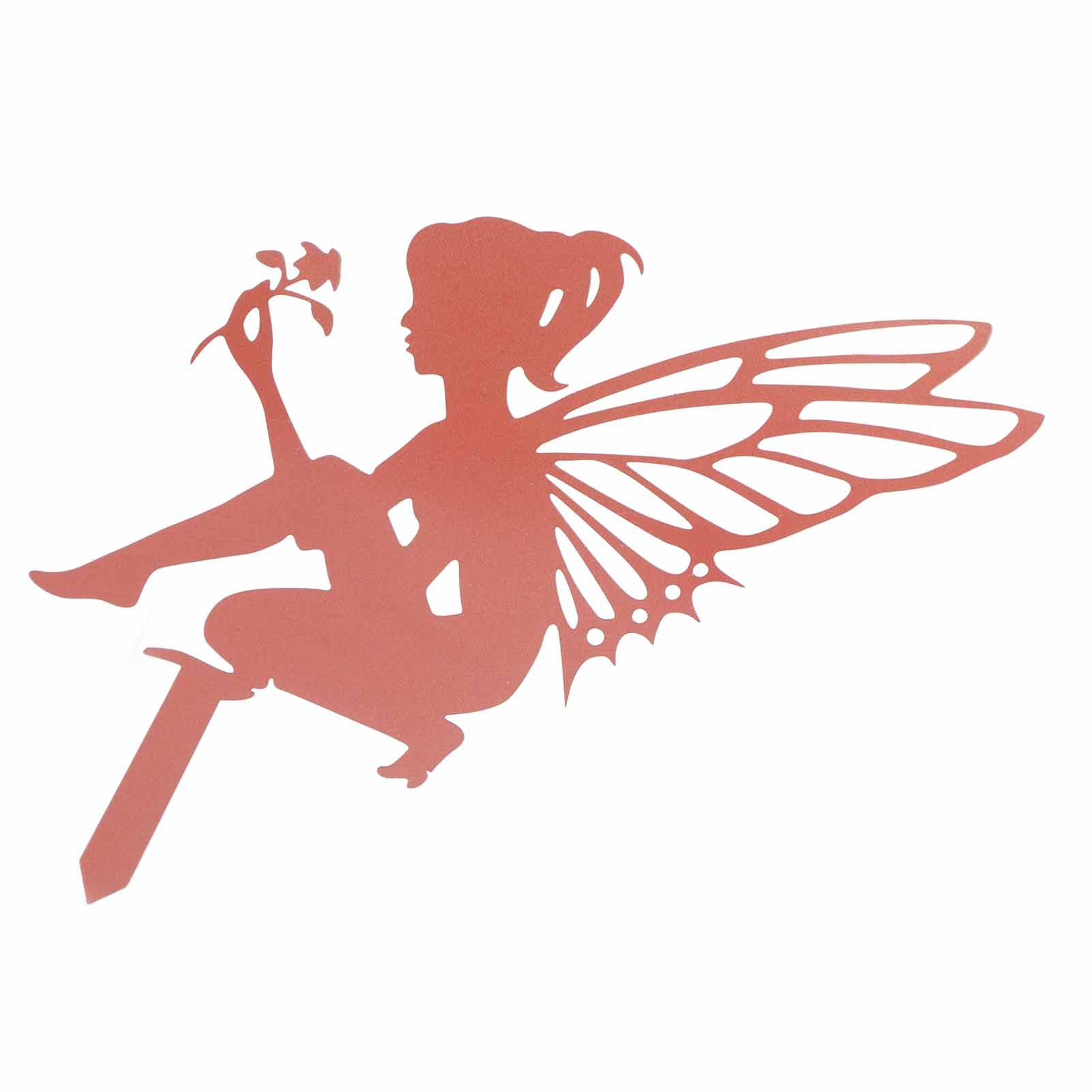 Decorative Garden Stakes Fairy Silhouette Metal Yard Stakes Arts Outdoor view 4