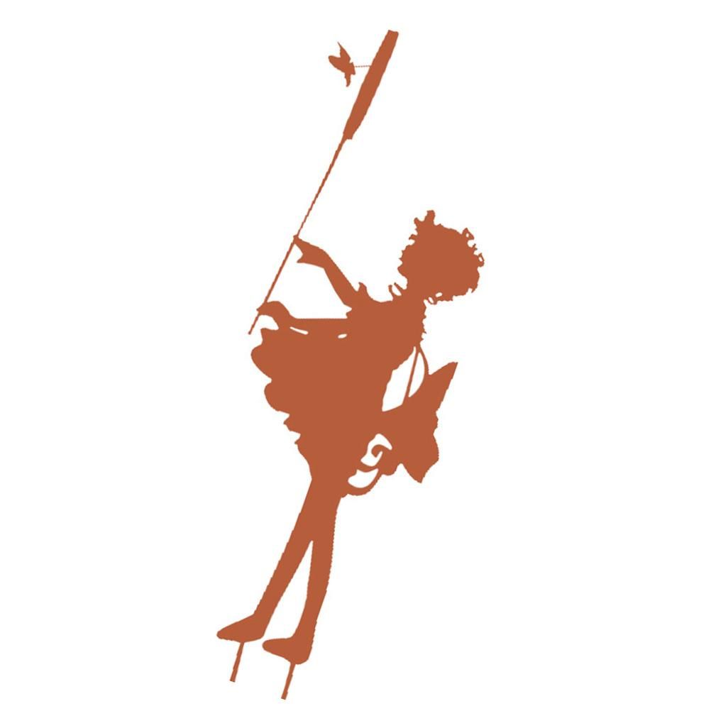 Decorative Garden Stakes Fairy Silhouette Metal Yard Stakes Arts Outdoor view 7