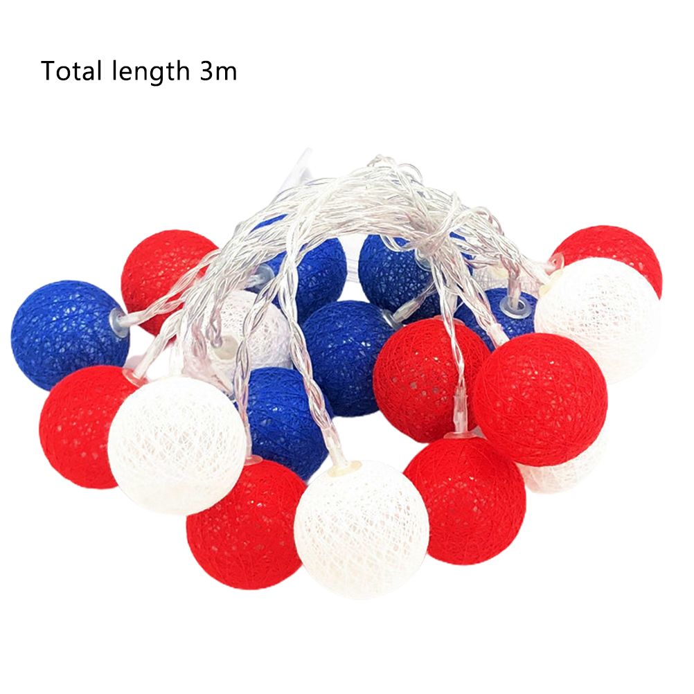 4th of July Decoration Lights 3 Meter 20 LED Independence Day String Lights view 2