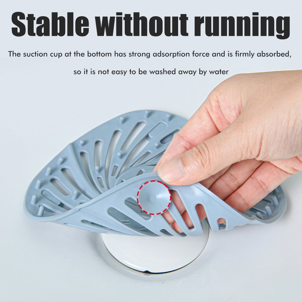 Hair Drain Catcher Shower Drain Cover Hair Stopper with Suction Cup for view 6