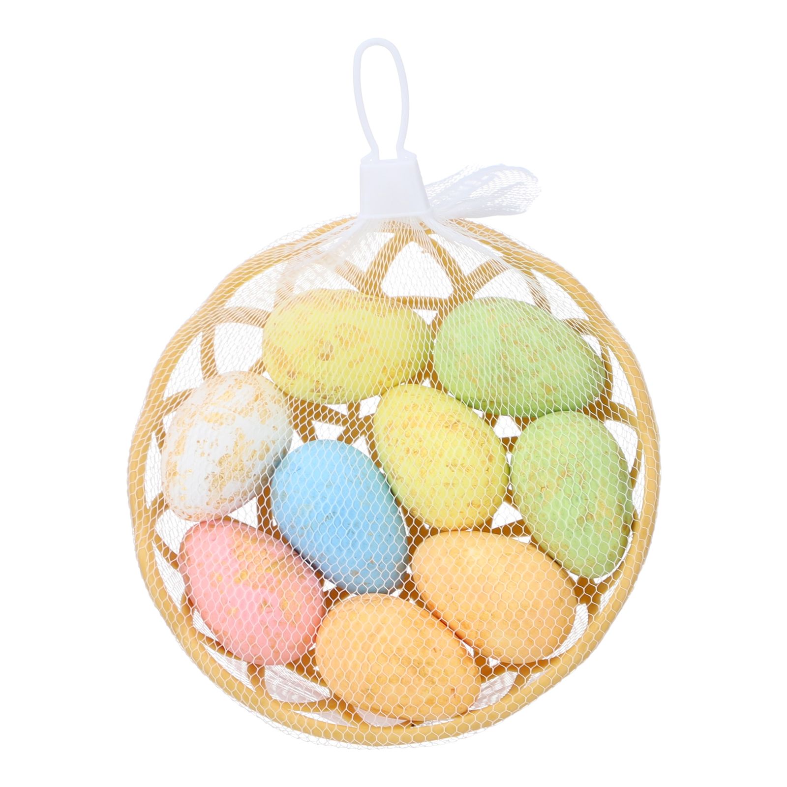 Easter Eggs Ornament Mini Foam Egg with Basket for Crafts and Spring Easter view 4