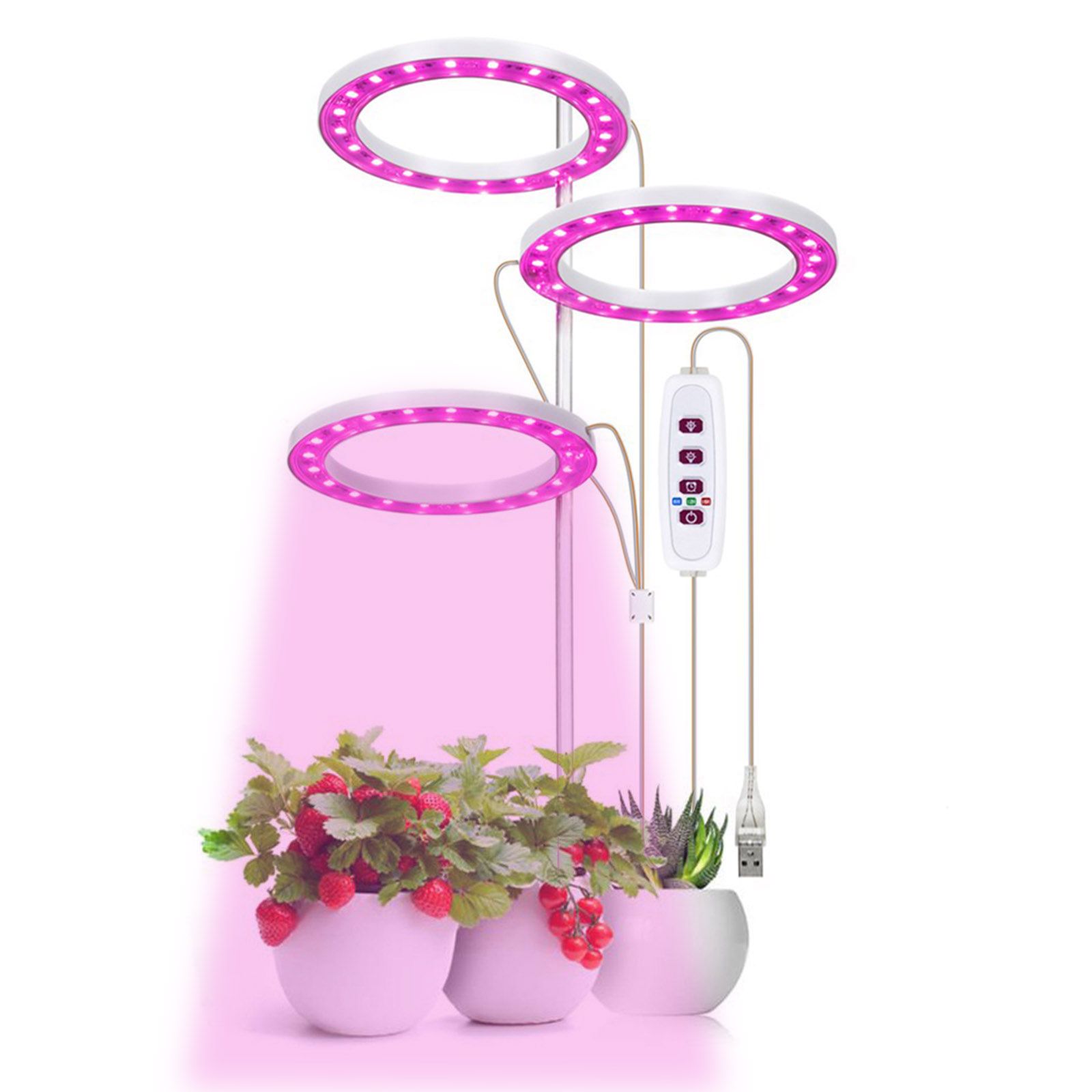 LED Plant Grow Light 5 Dimmable Modes Timing USB LED Plant Lamp for Succulents view 4