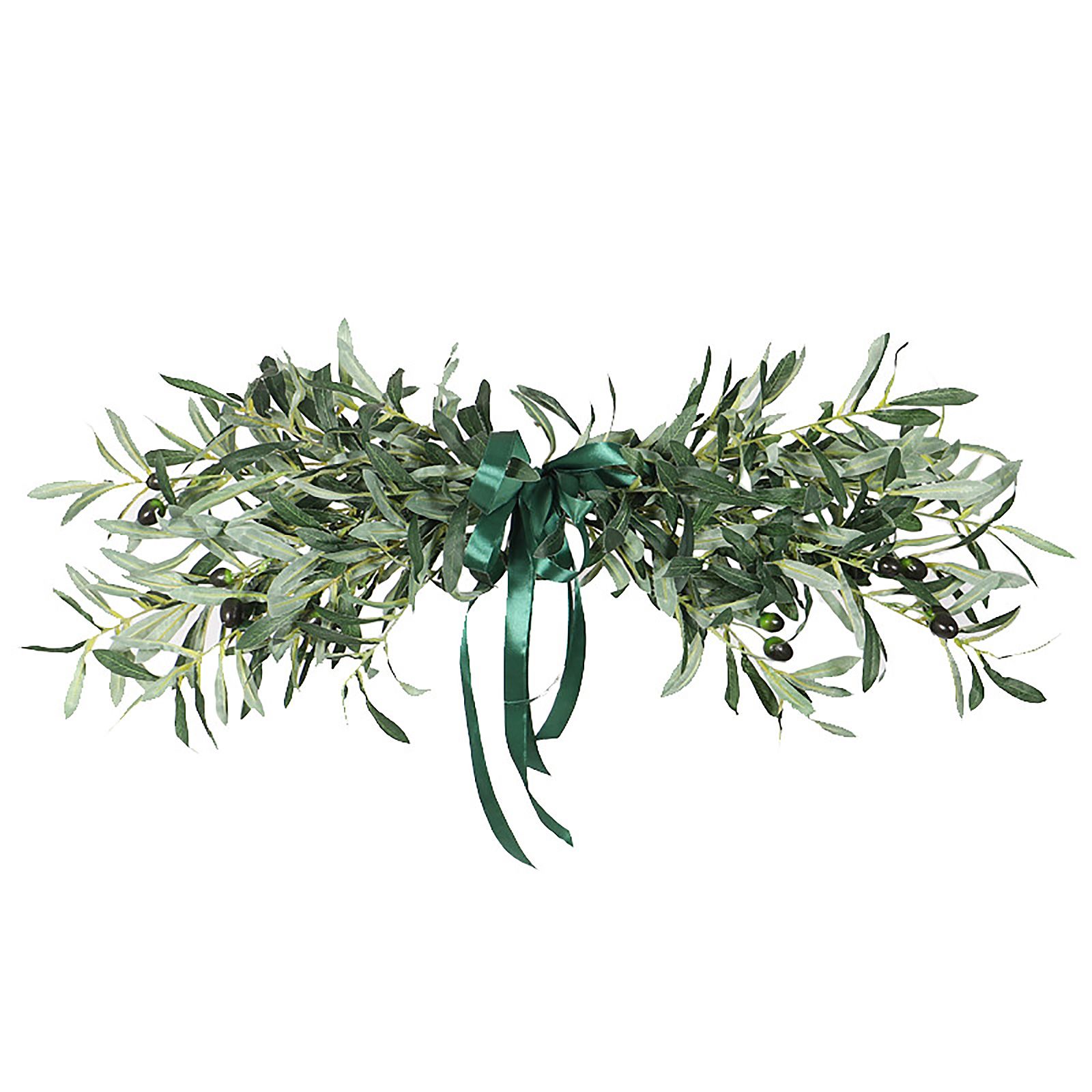 Simulation Olive Lintel Wreath Wall Hanging Lintel Garland Wedding Home Decoration — image 1