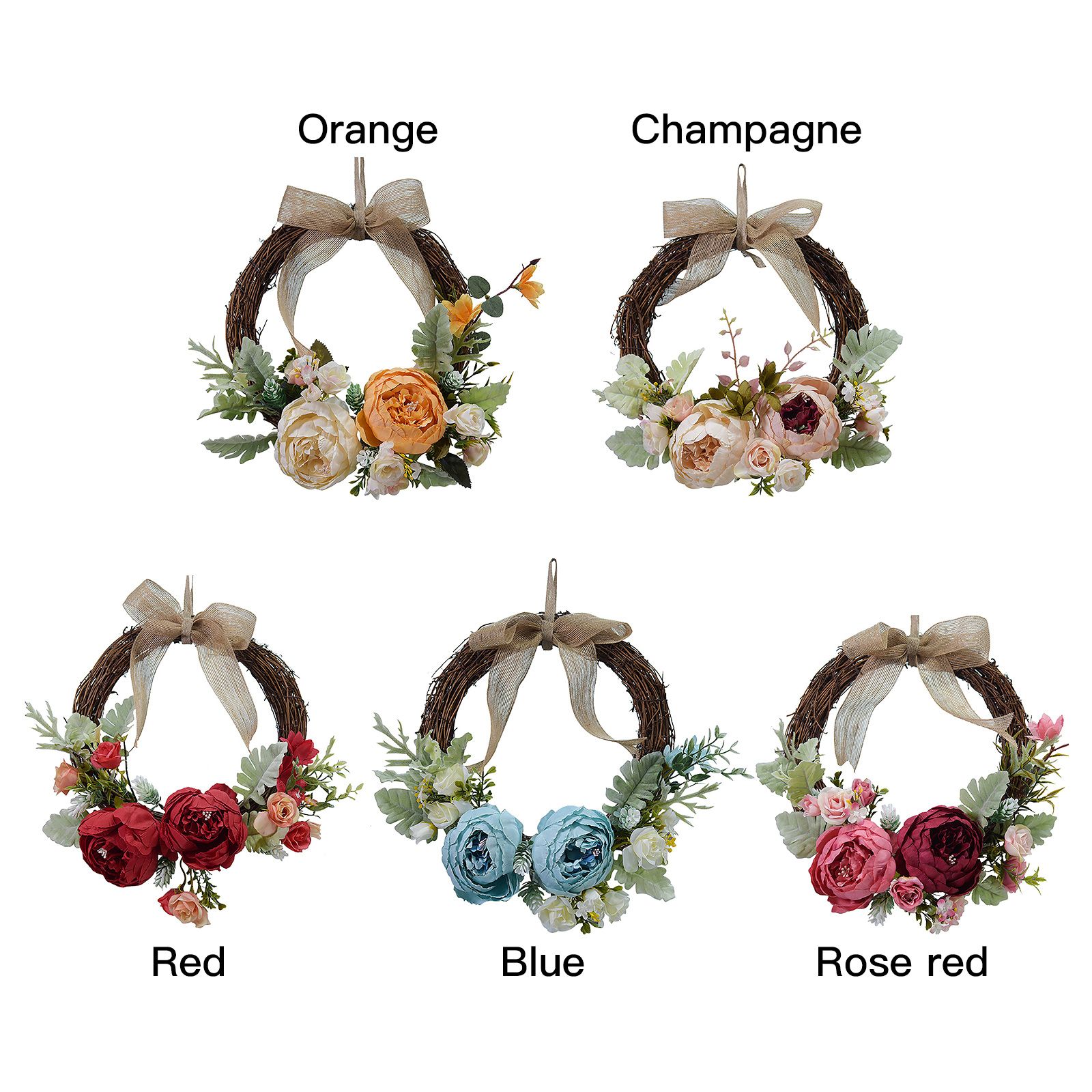 Simulation Peony Garland Outdoor Decoration Garland Wedding Home Door Decoration view 10