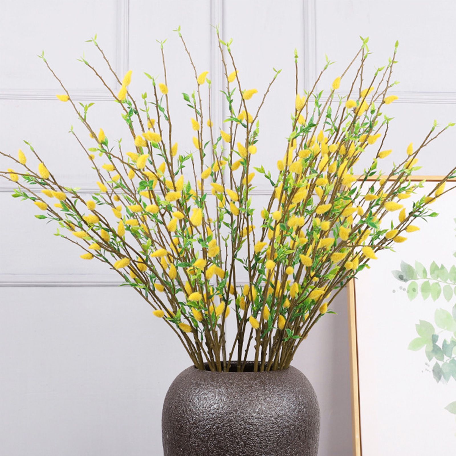 Artificial Flower Branch Simulation Bendable Decorative Fake Camellia Flowers view 2
