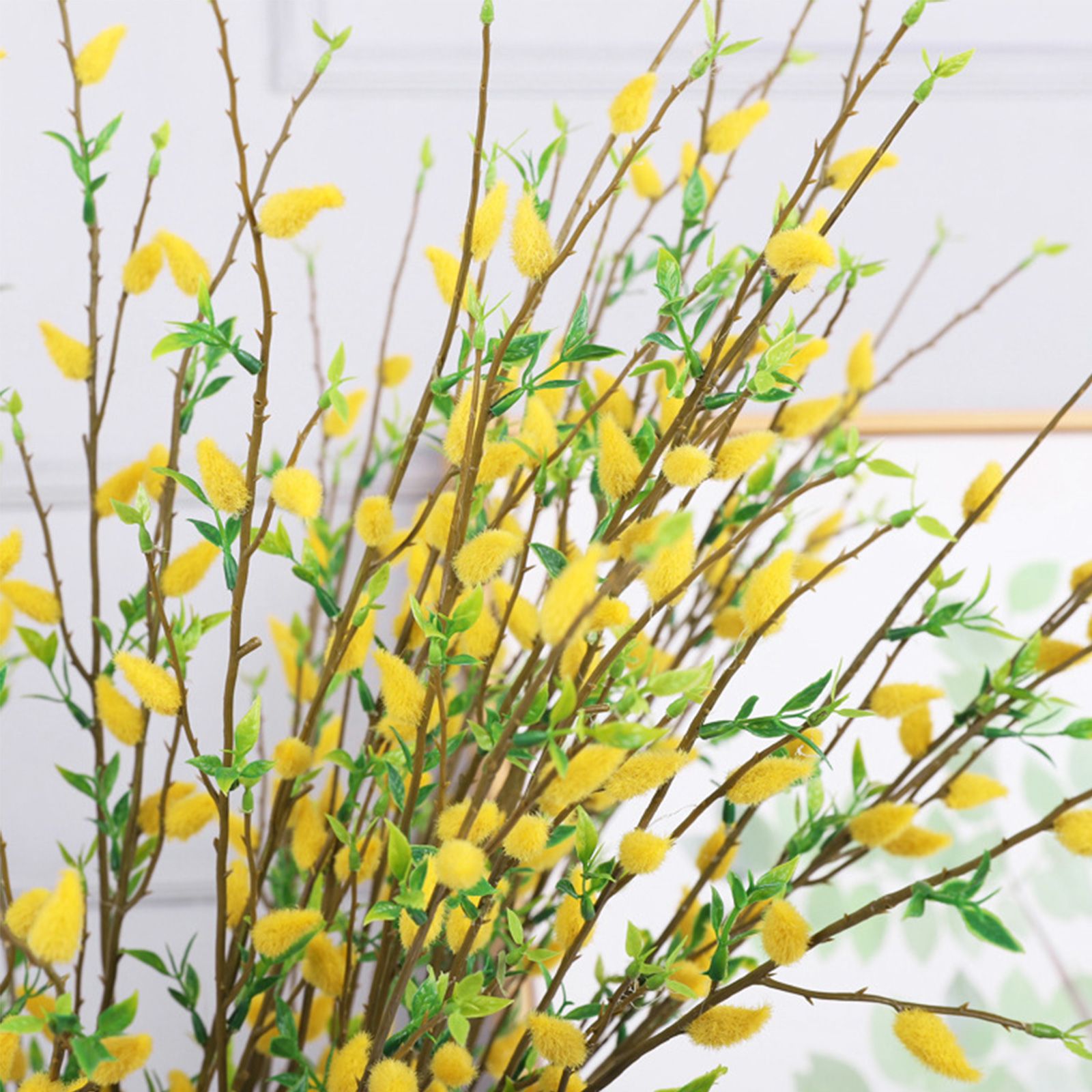 Artificial Flower Branch Simulation Bendable Decorative Fake Camellia Flowers view 4
