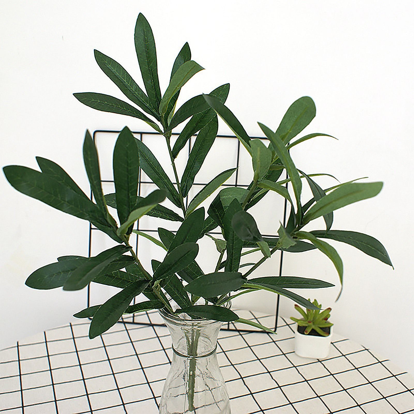 Artificial Olive Leaves Decoration Home Leaves Decoration for Wedding Garden view 2