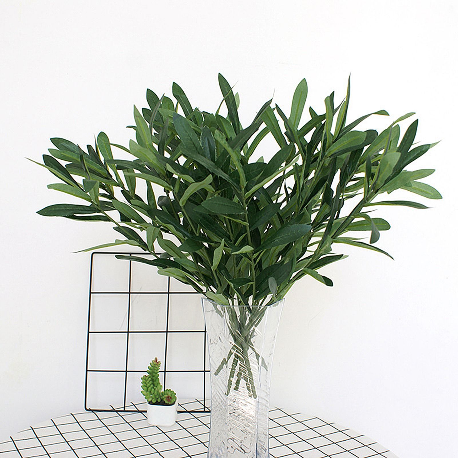 Artificial Olive Leaves Decoration Home Leaves Decoration for Wedding Garden view 6