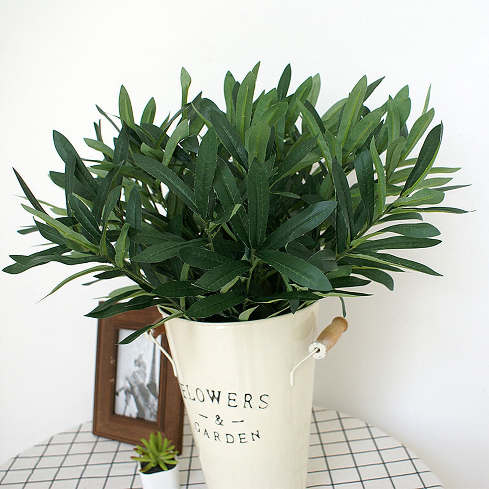 Artificial Olive Leaves Decoration Home Leaves Decoration for Wedding Garden view 7