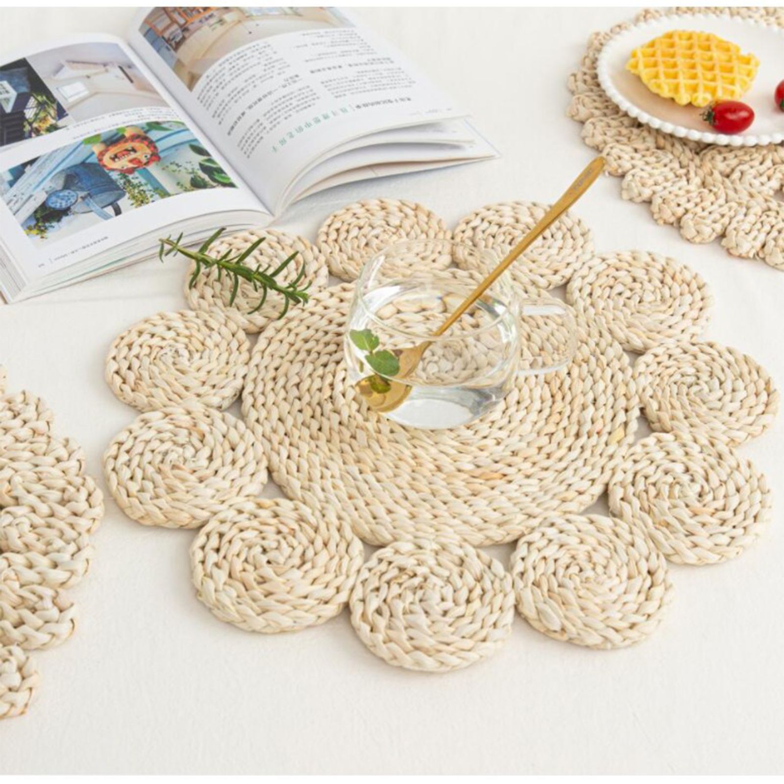 Placemats Multipurpose Thickened Exquisite Innovative Woven Heat Resistance view 5