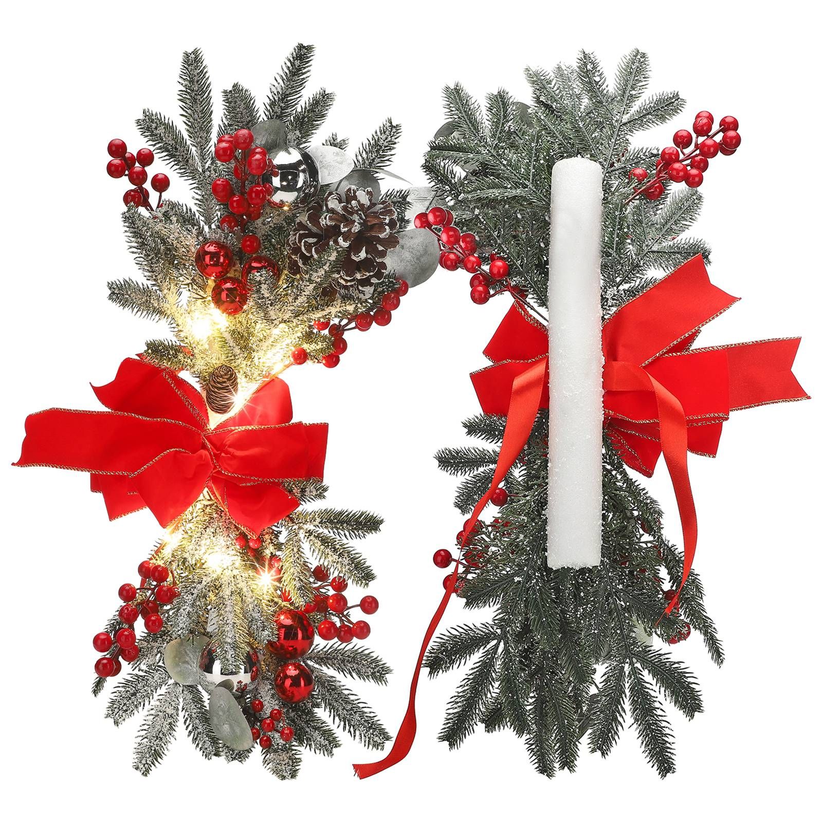 Artificial Christmas Swag Beautiful Exquisite Fade Resistant Christmas view 2