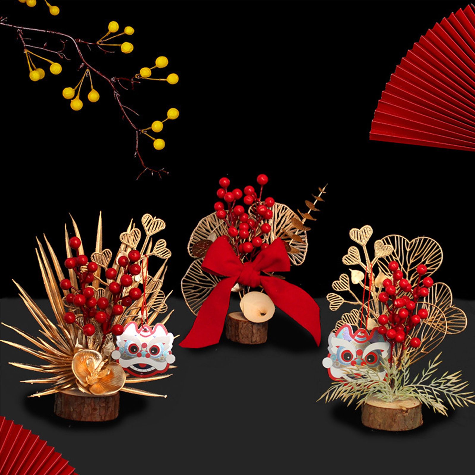 Chinese New Year Tree Ornament Spring Festival Desktop Decorative Ornament view 10