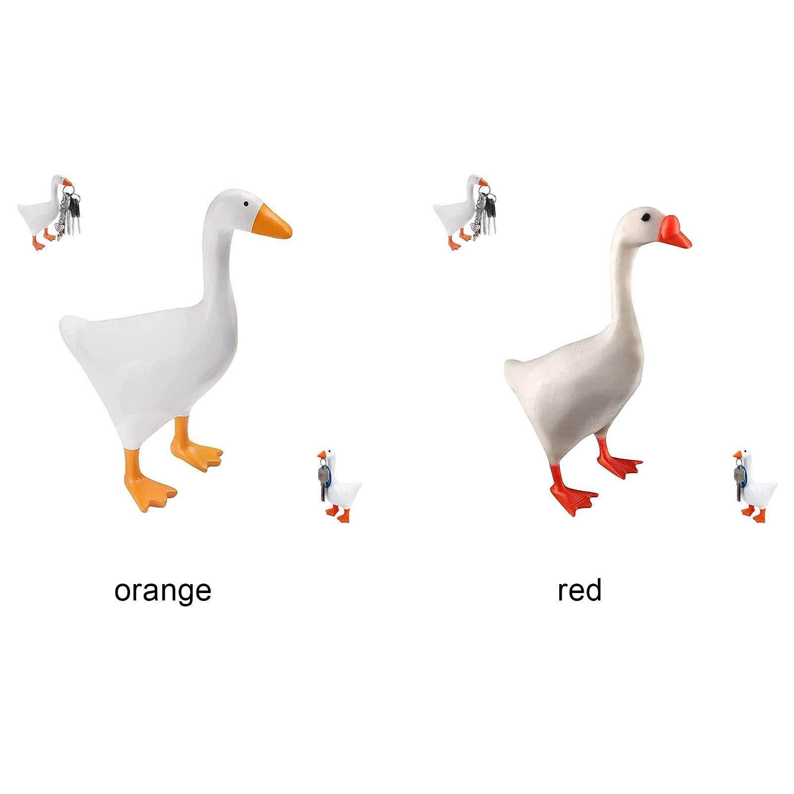 White Duck Magnetic Display Piece Resin Decoration Magnetic Goose Key Holder view 10