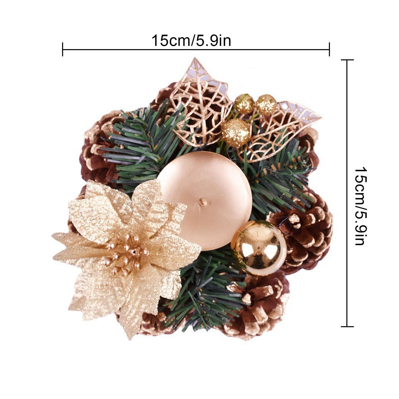 Christmas Decorations Candlesticks Christmas Table Centerpiece view 5