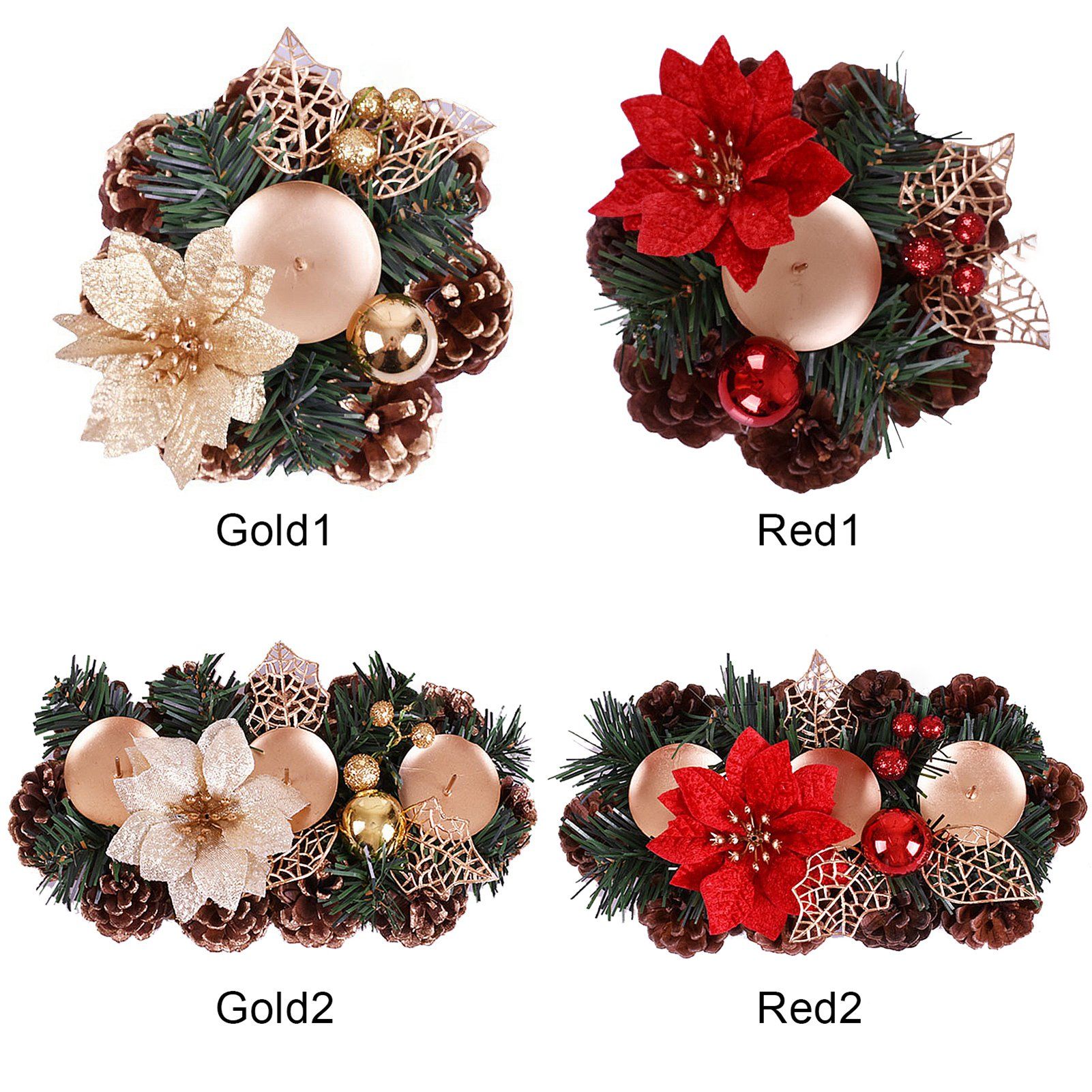 Christmas Decorations Candlesticks Christmas Table Centerpiece view 10