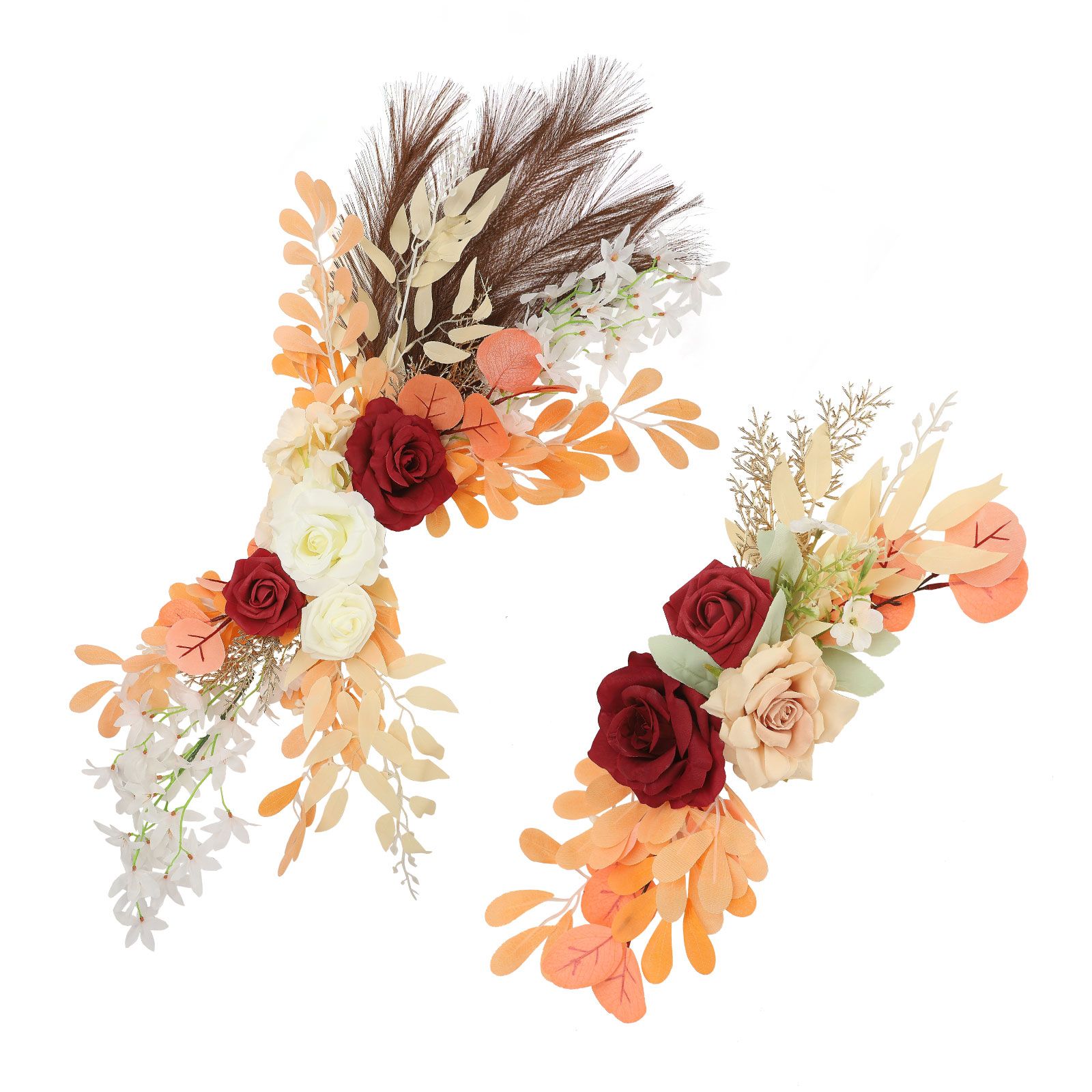 Wedding Decoration Arch Flower Welcome Water Sign Flower Artificial Flowers Swag view 2