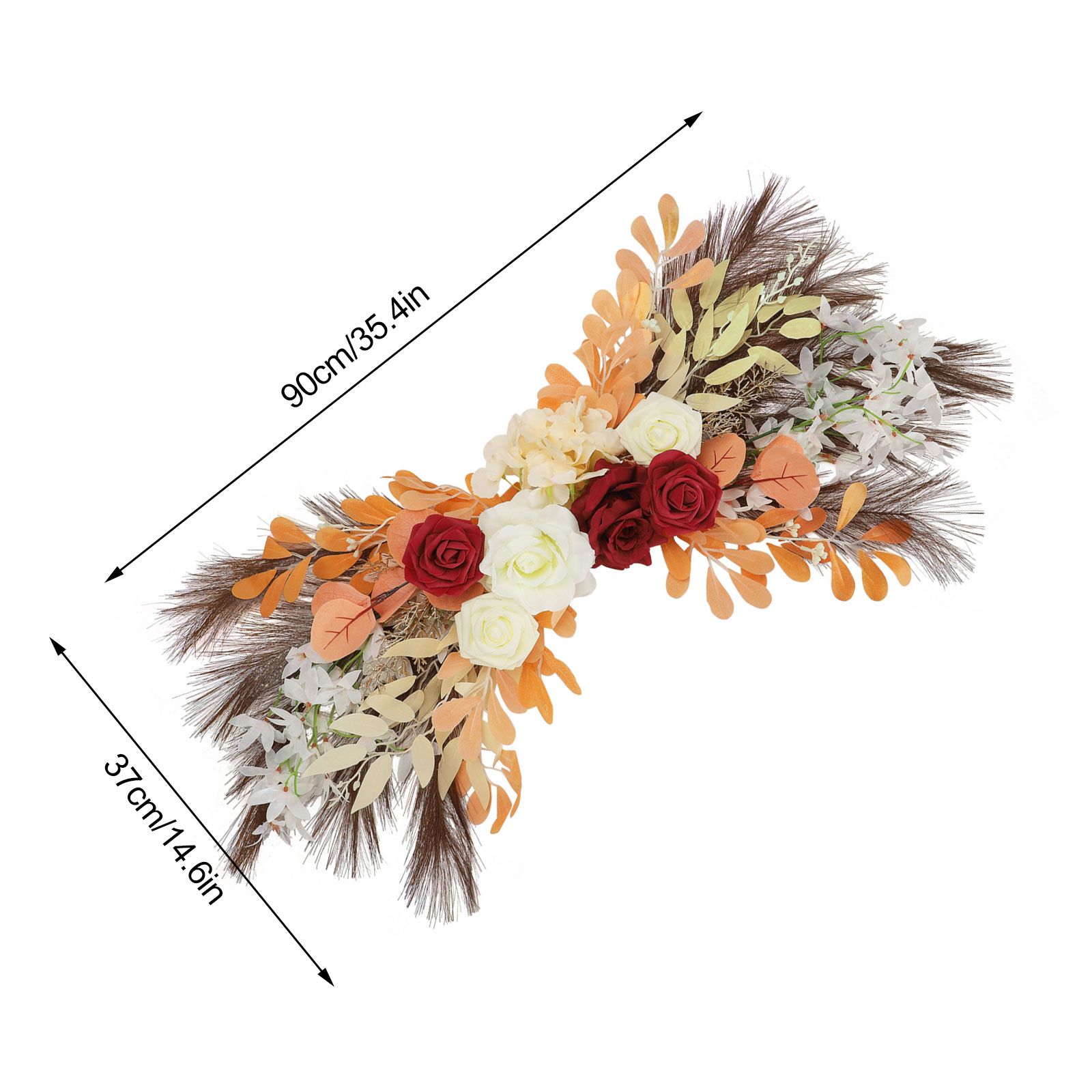 Wedding Decoration Arch Flower Welcome Water Sign Flower Artificial Flowers Swag view 14