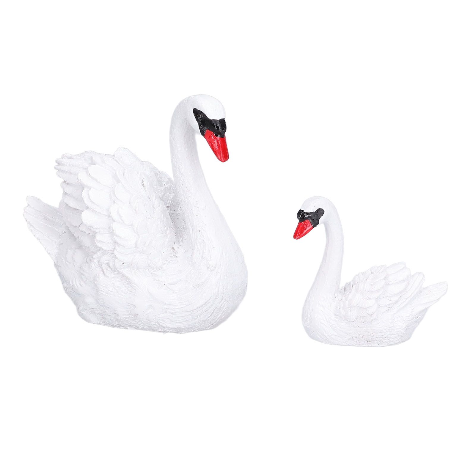 3pcs Resin Swan Ornaments Simulation Decorative Swan Figurine for Miniature view 15