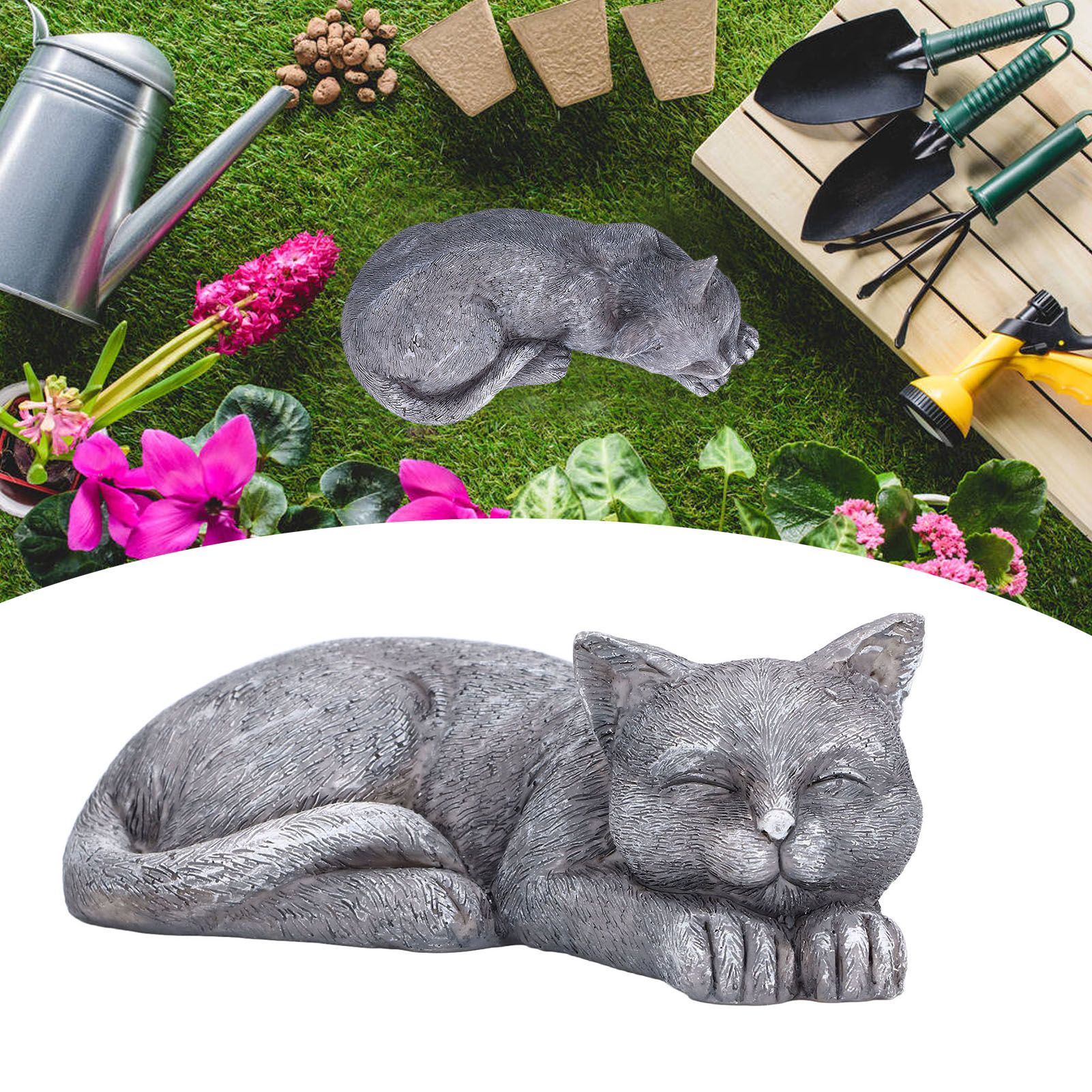 Imitation Stone Pet Memorial Tombstone Cat Dog Commemorative Resin Crafts view 11