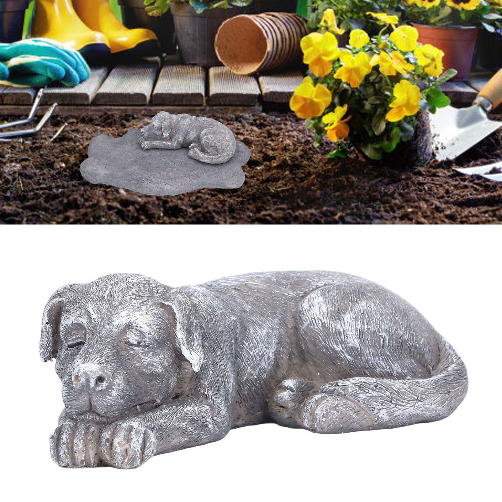 Imitation Stone Pet Memorial Tombstone Cat Dog Commemorative Resin Crafts view 12