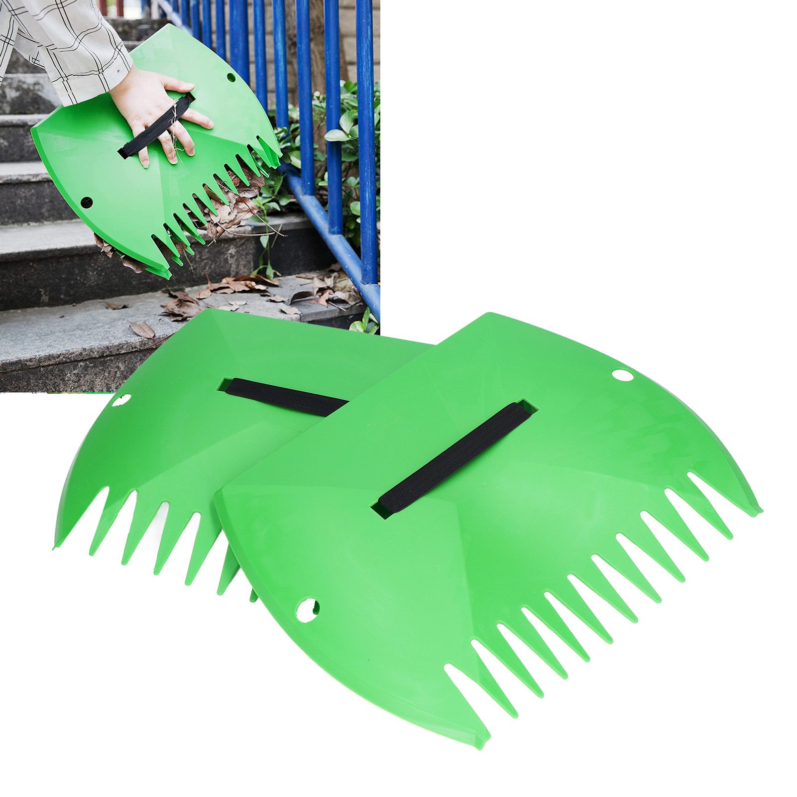 Gardenised Pair of Leaf Scoops Easy to Clean Save Time Leaf Scoops Hand Rakes view 11
