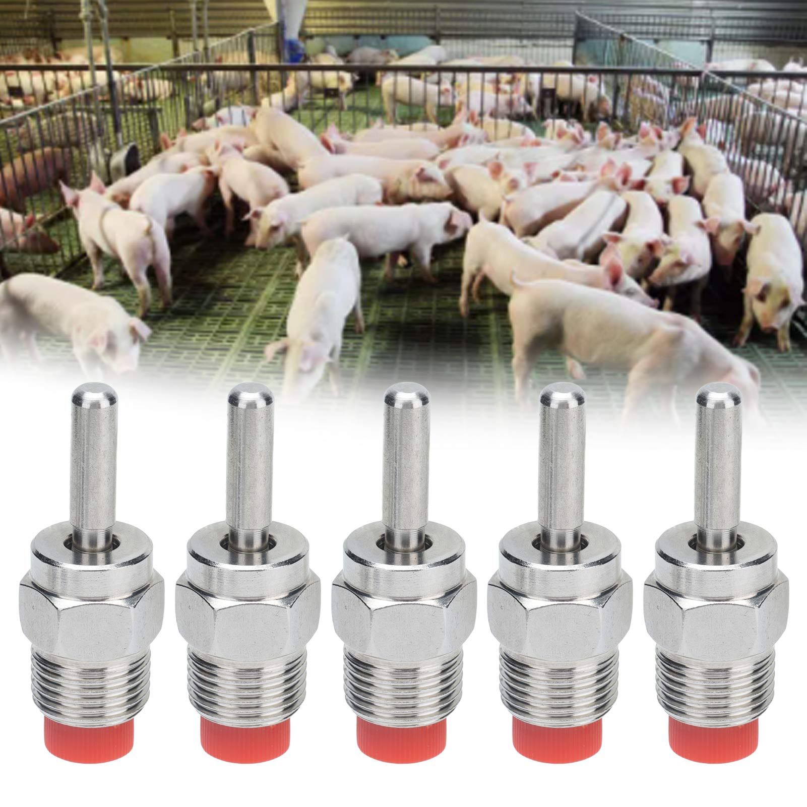5Pcs Automatic Pig Waterer Safety Health Water Saving Clean Water Simple view 12