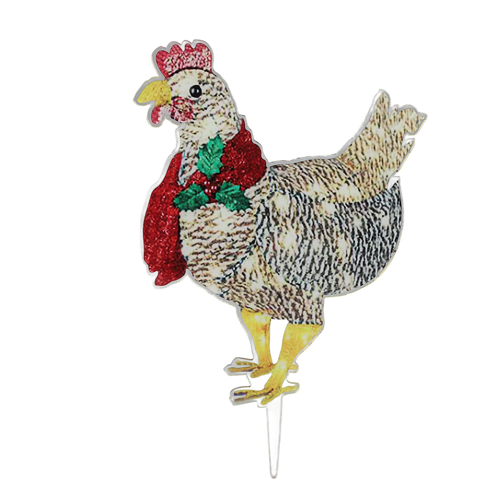 Christmas Chicken Shape Decorative LED Lights Light Up Christmas Decor with view 2