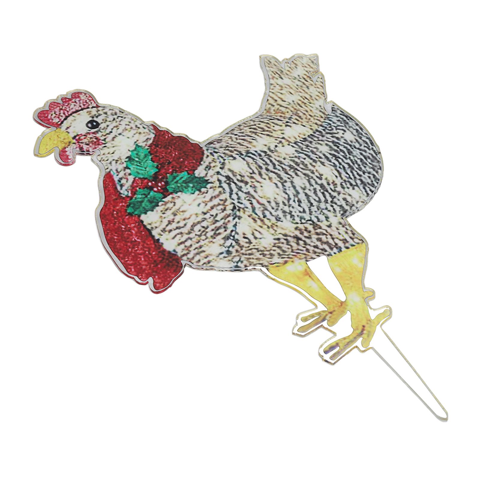 Christmas Chicken Shape Decorative LED Lights Light Up Christmas Decor with view 3