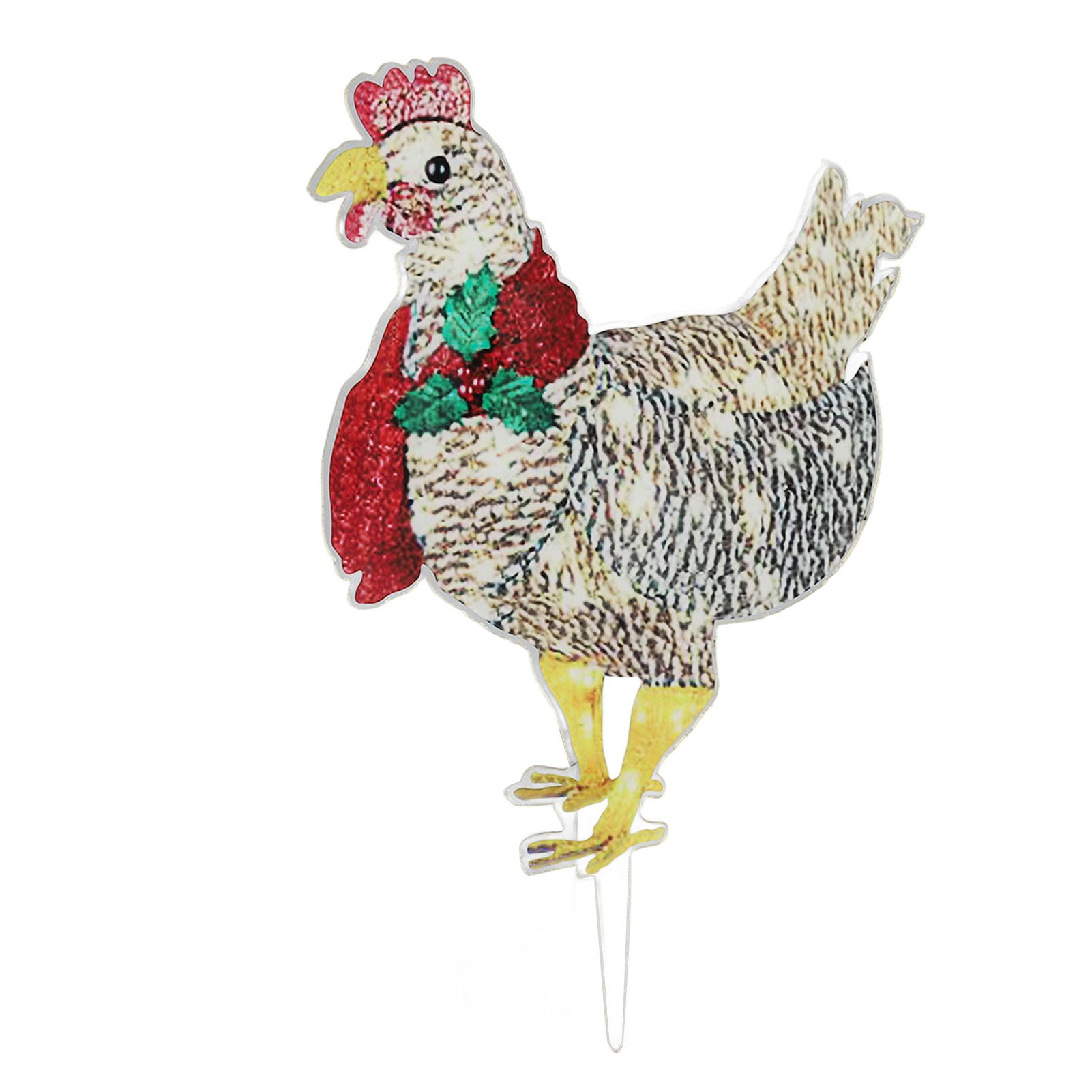 Christmas Chicken Shape Decorative LED Lights Light Up Christmas Decor with view 4