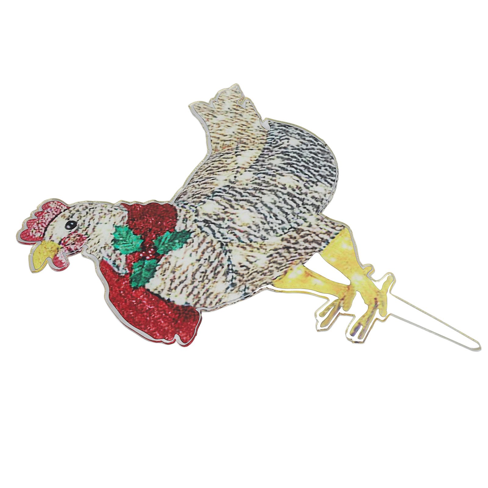 Christmas Chicken Shape Decorative LED Lights Light Up Christmas Decor with view 5