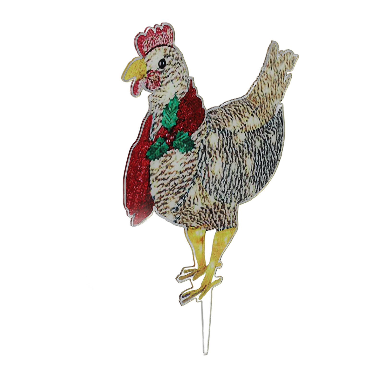 Christmas Chicken Shape Decorative LED Lights Light Up Christmas Decor with view 6