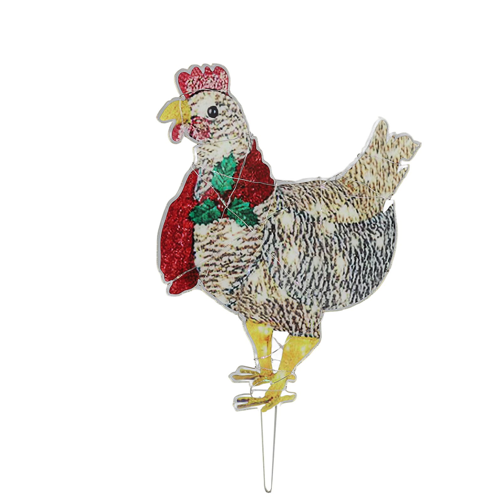 Christmas Chicken Shape Decorative LED Lights Light Up Christmas Decor with view 7