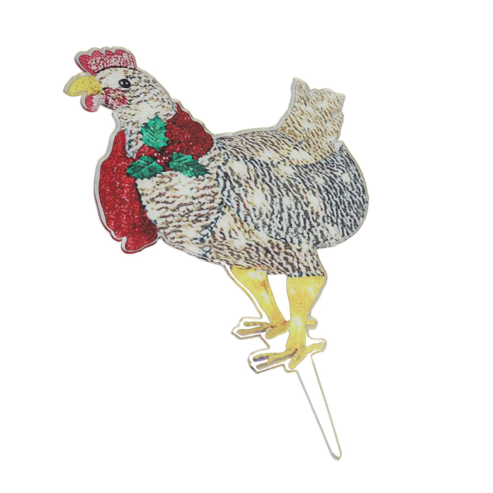 Christmas Chicken Shape Decorative LED Lights Light Up Christmas Decor with view 9