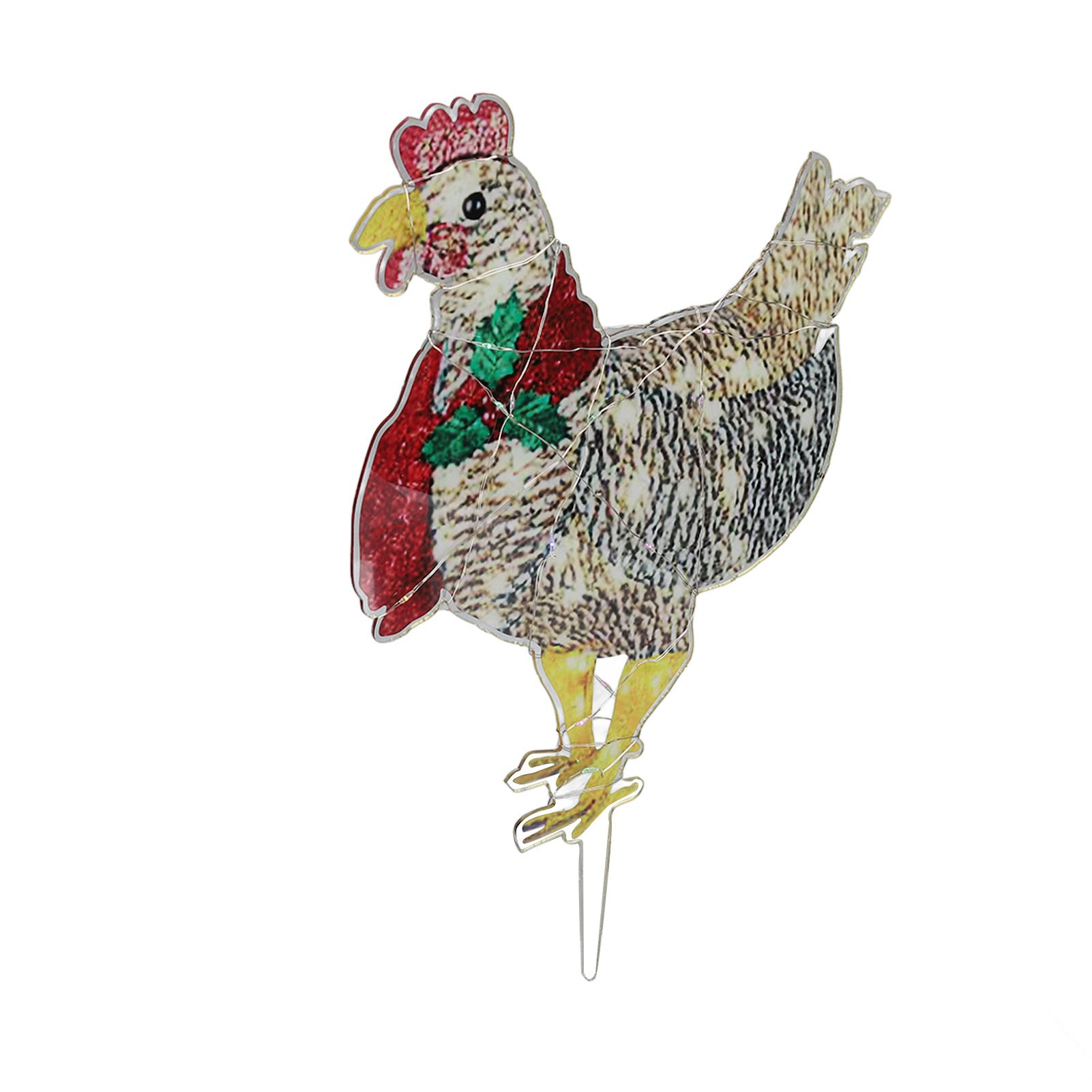 Christmas Chicken Shape Decorative LED Lights Light Up Christmas Decor with view 10