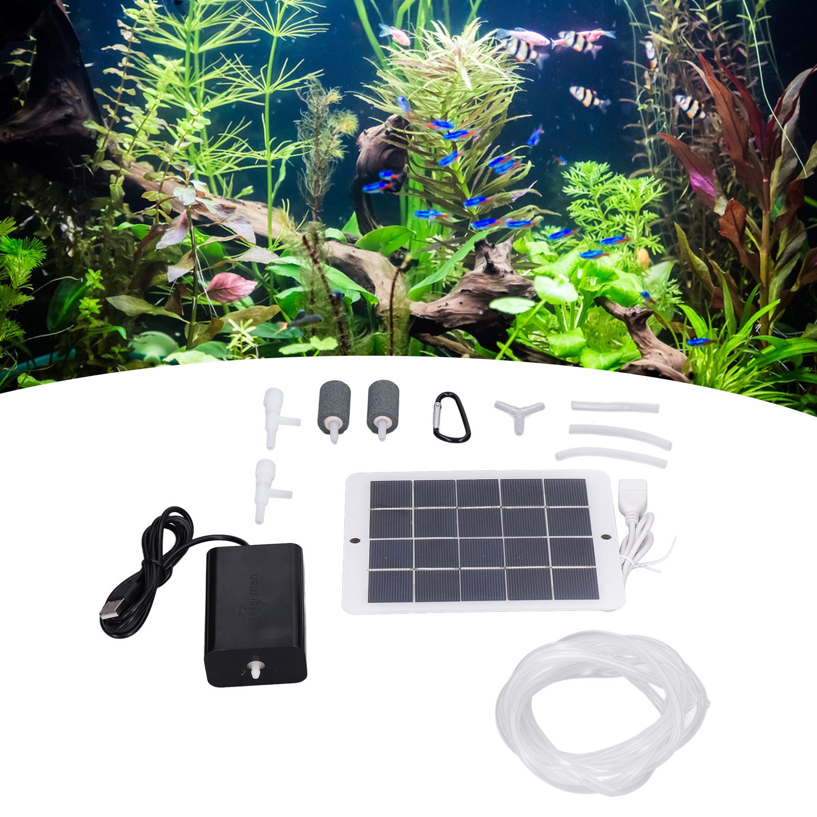 Solar Oxygen Pump Multipurpose Convenient Installation Easy to Carry Portable view 12