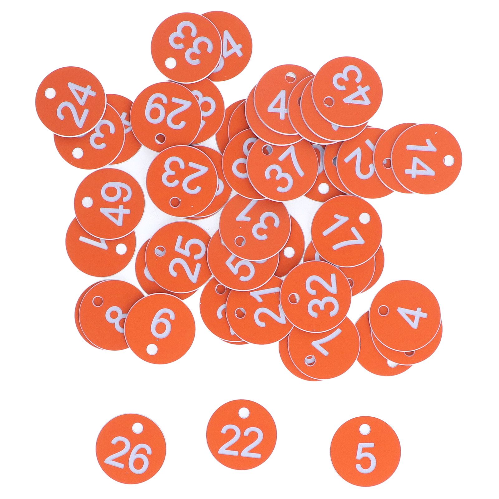 50Pcs Numbered Label Round Simple Beautiful Beehive Tag Breeding Supplies for — image 1