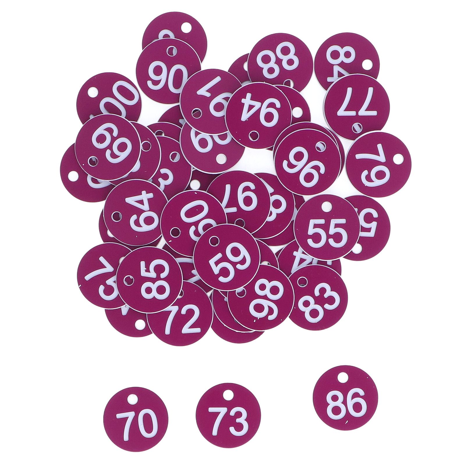50Pcs Numbered Label Round Simple Beautiful Beehive Tag Breeding Supplies for — image 1