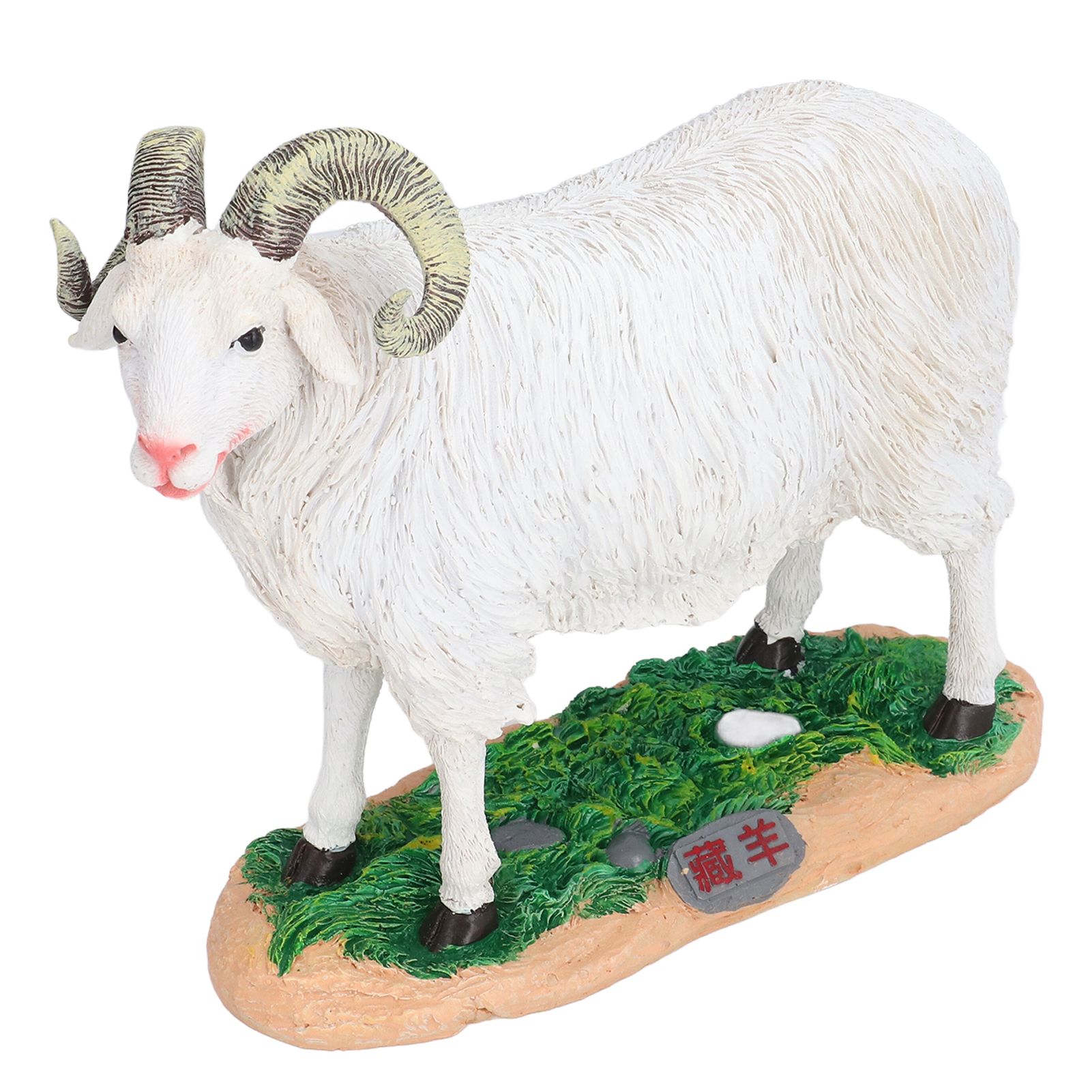 Sheep Statue Cute Vivid Rustic Waterproof Resin Sheep Figurine for Home Yard