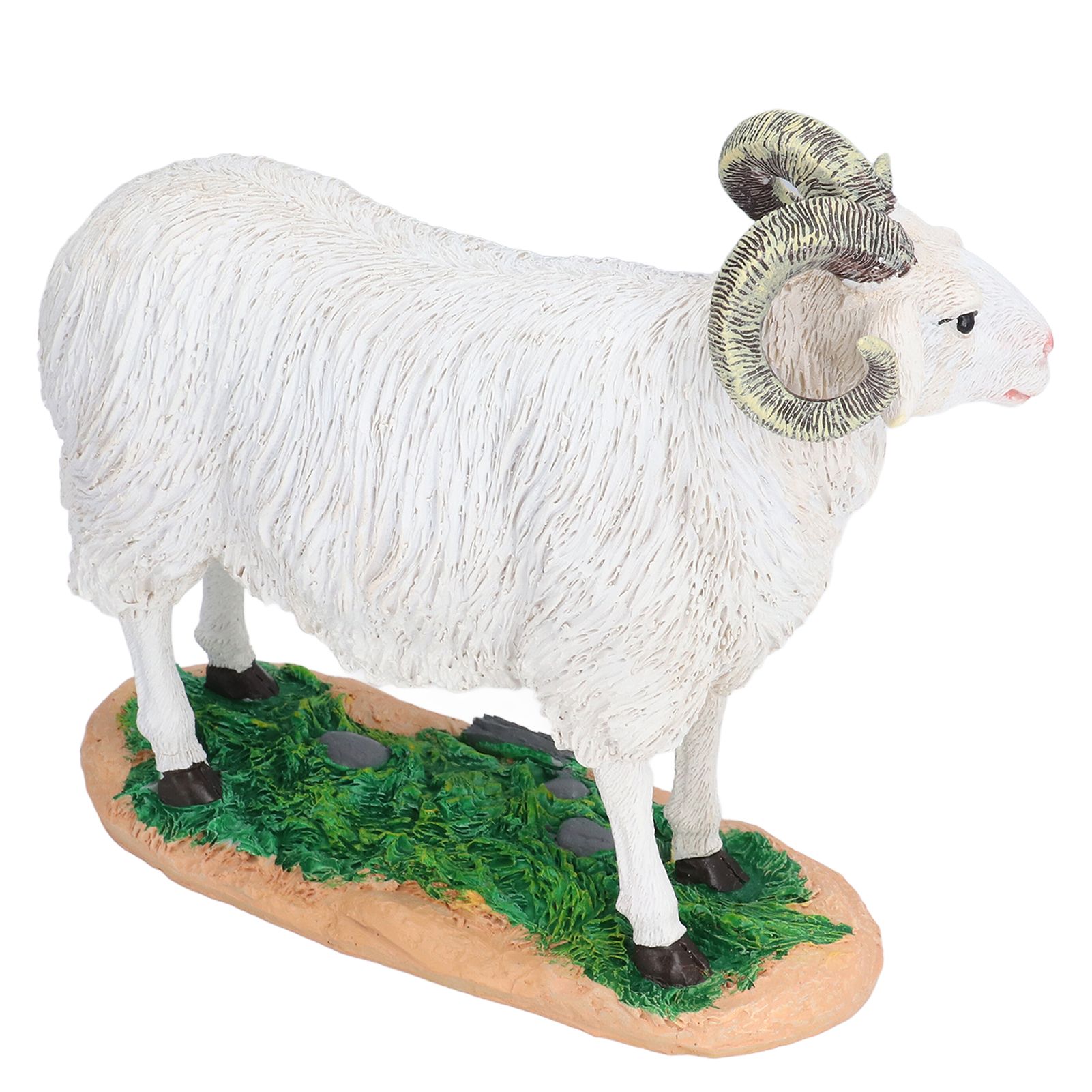 Sheep Statue Cute Vivid Rustic Waterproof Resin Sheep Figurine for Home Yard view 8