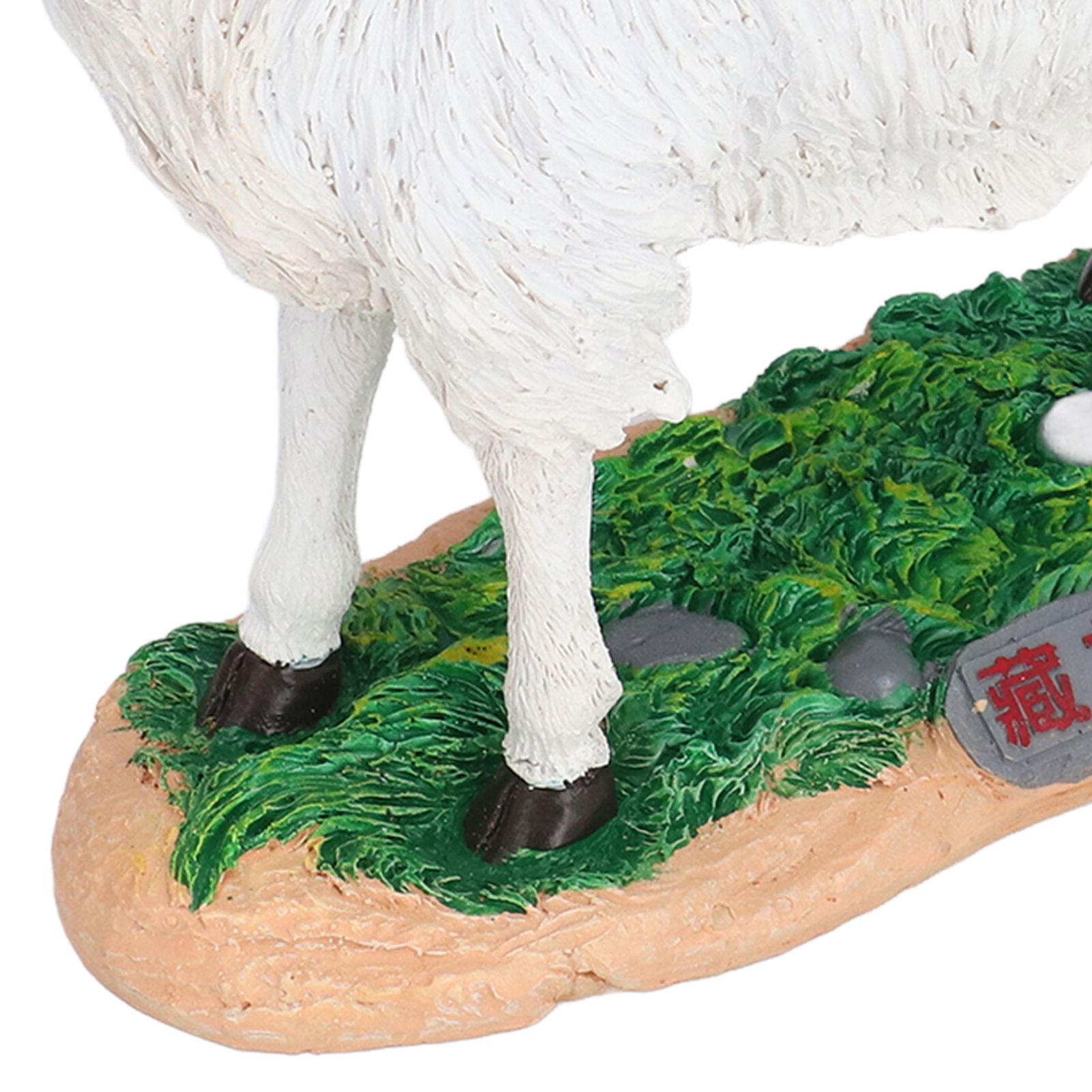 Sheep Statue Cute Vivid Rustic Waterproof Resin Sheep Figurine for Home Yard view 14