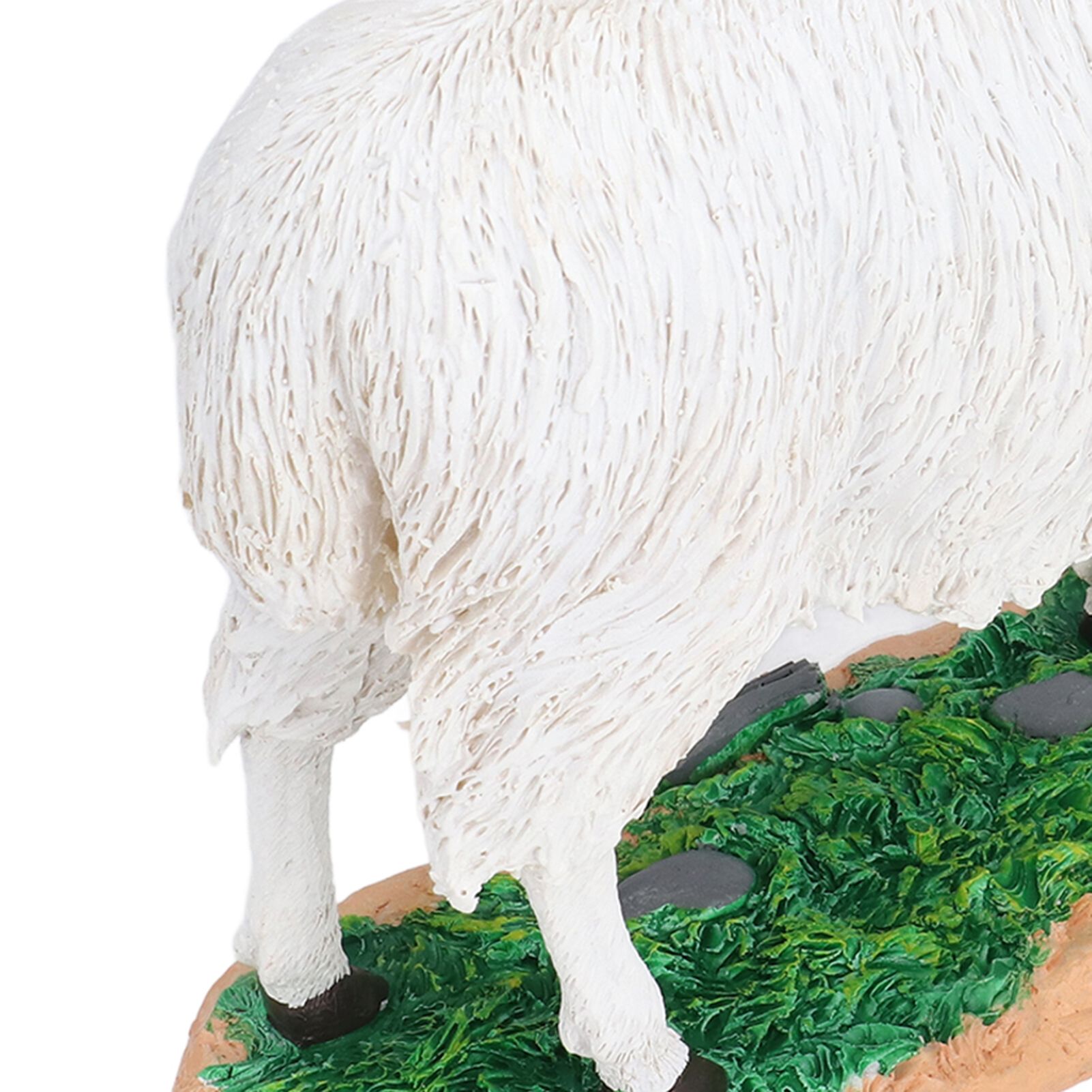 Sheep Statue Cute Vivid Rustic Waterproof Resin Sheep Figurine for Home Yard view 15