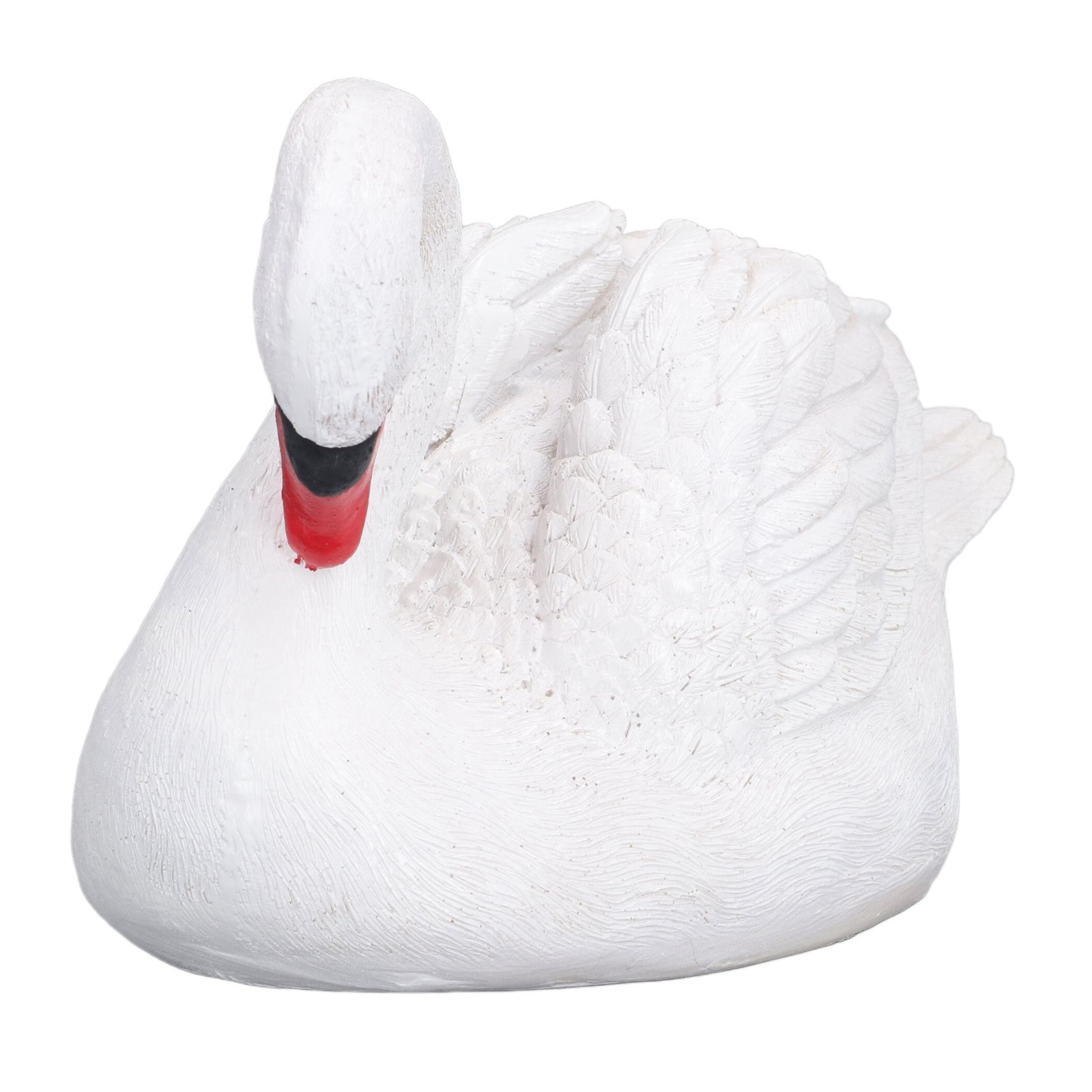 Resin White Swan Figurine Resin White Goose Statue for Outdoor Garden Yard view 7