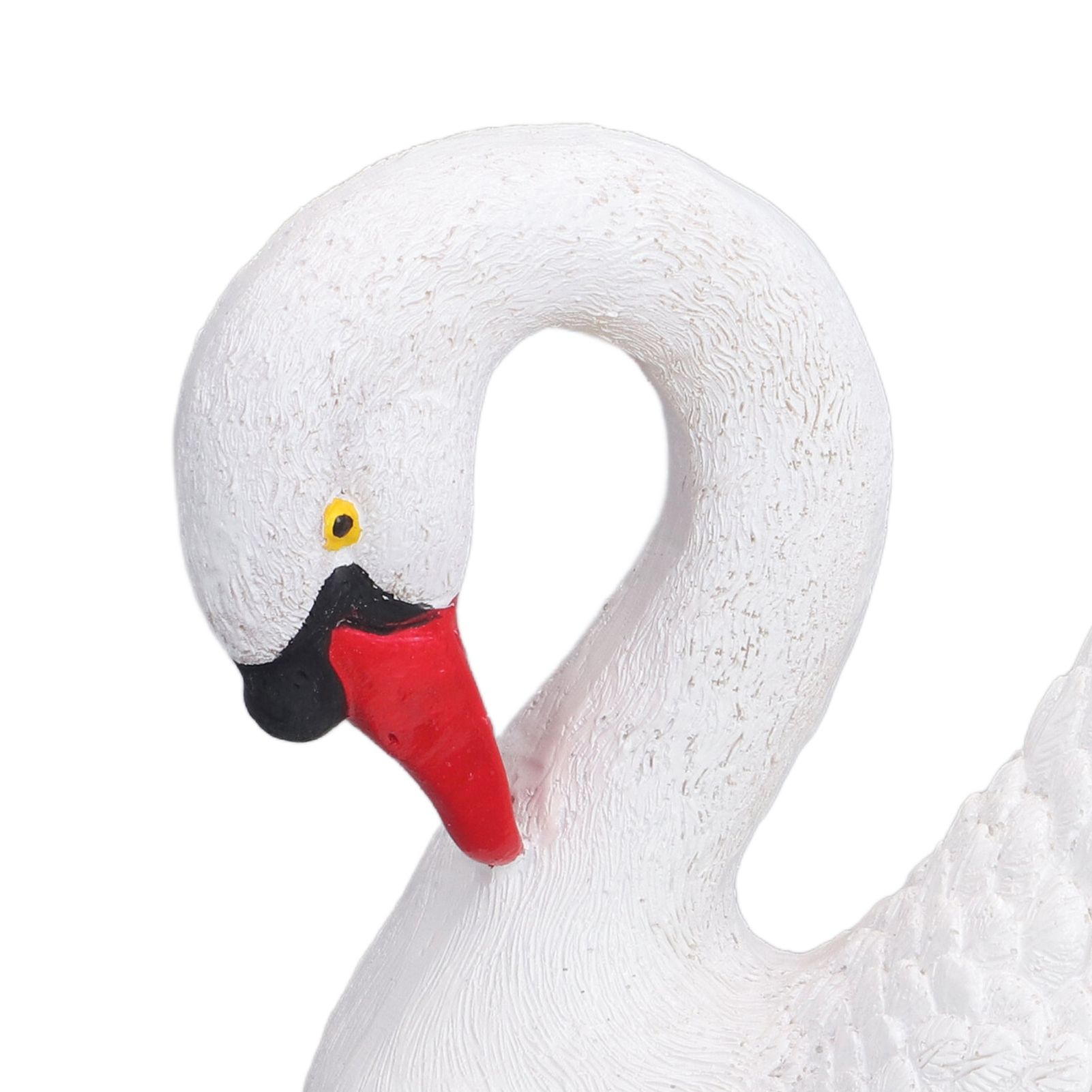 Resin White Swan Figurine Resin White Goose Statue for Outdoor Garden Yard view 13