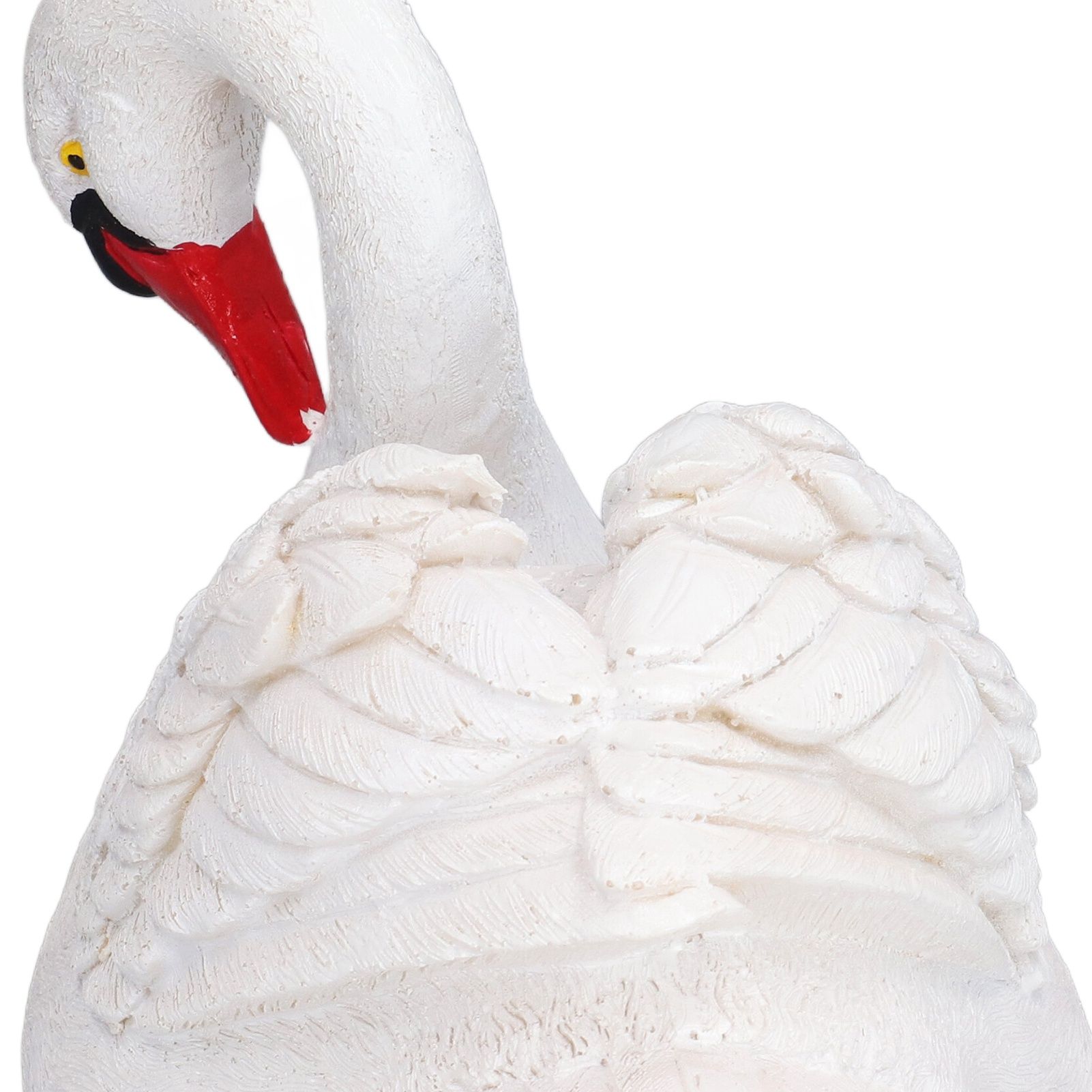 Resin White Swan Figurine Resin White Goose Statue for Outdoor Garden Yard view 14